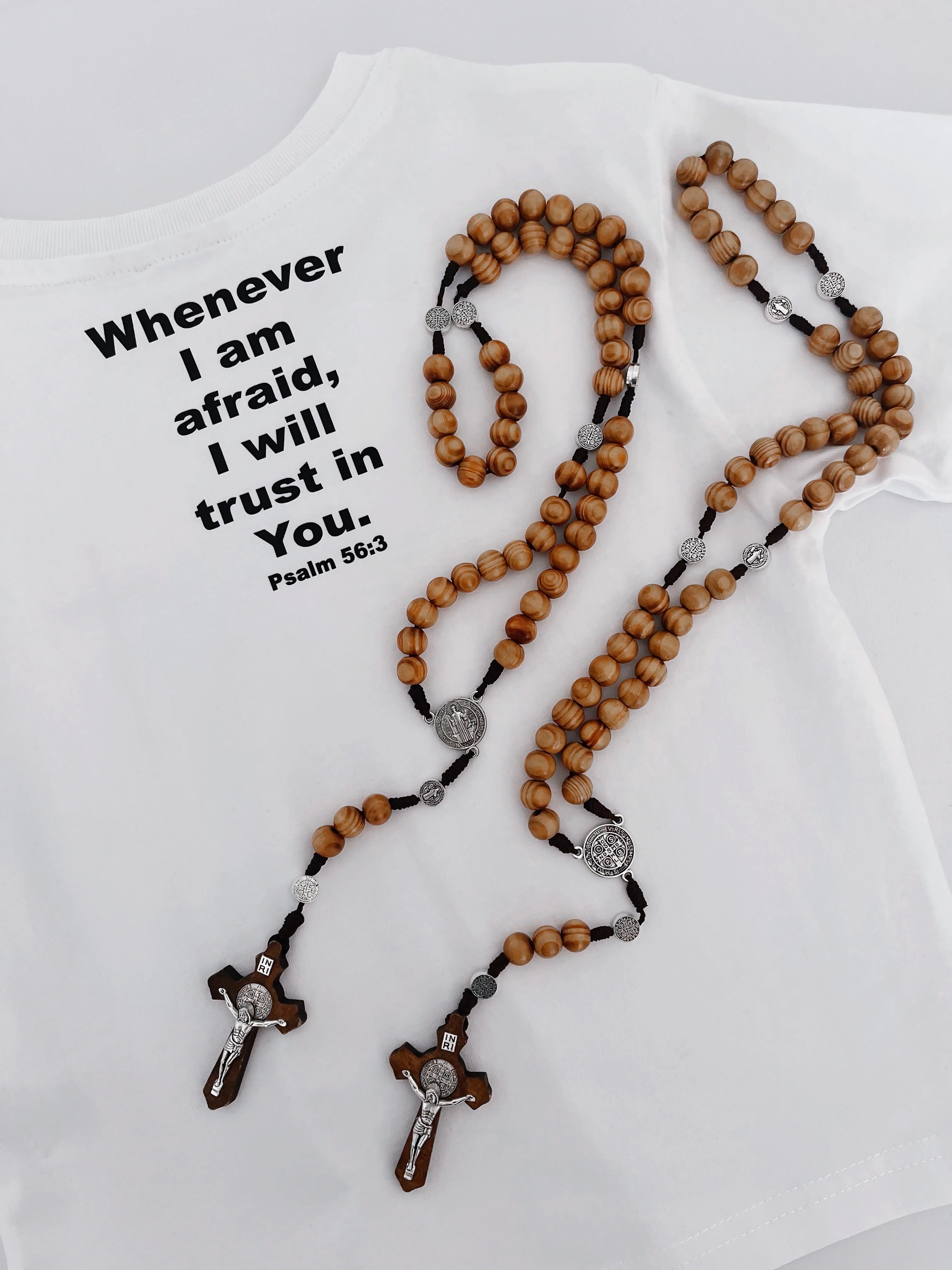 Rosary Cross Pendant Wooden Rosaries