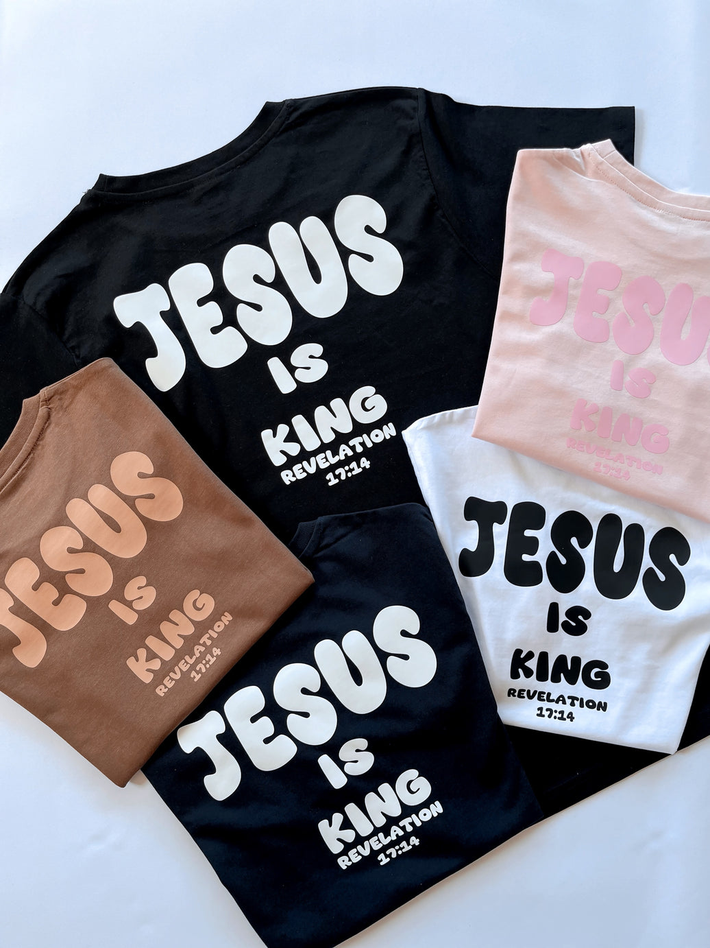 KIDS JESUS IS KING BUBBLE T-SHIRT