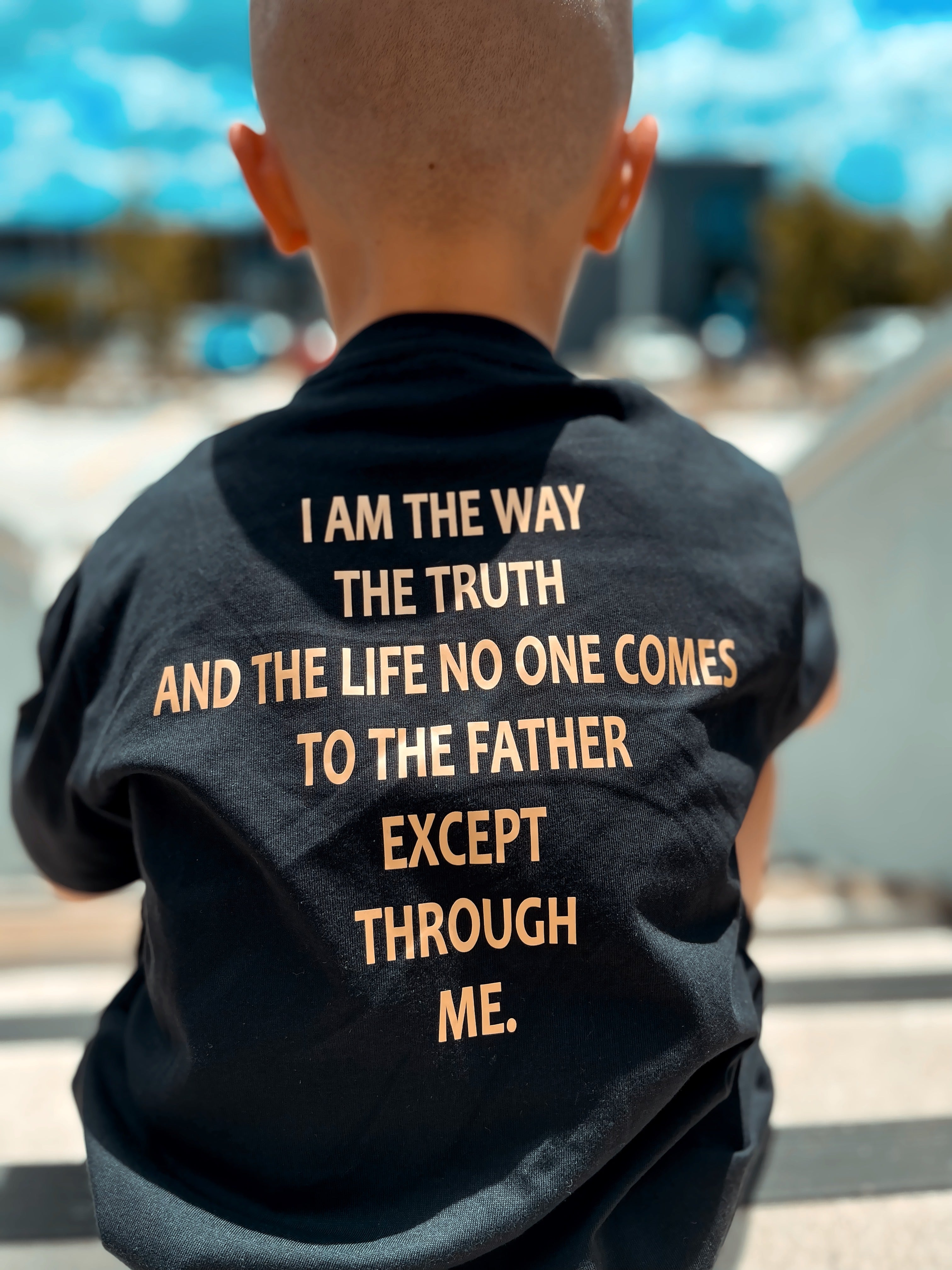 Introducing our I AM THE WAY KIDS T-SHIRT. This powerful Bible verse, John 14:6,