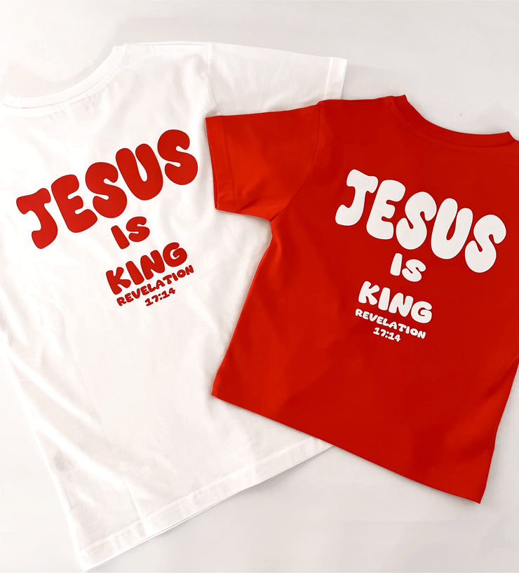KIDS JESUS IS KING T-SHIRTS