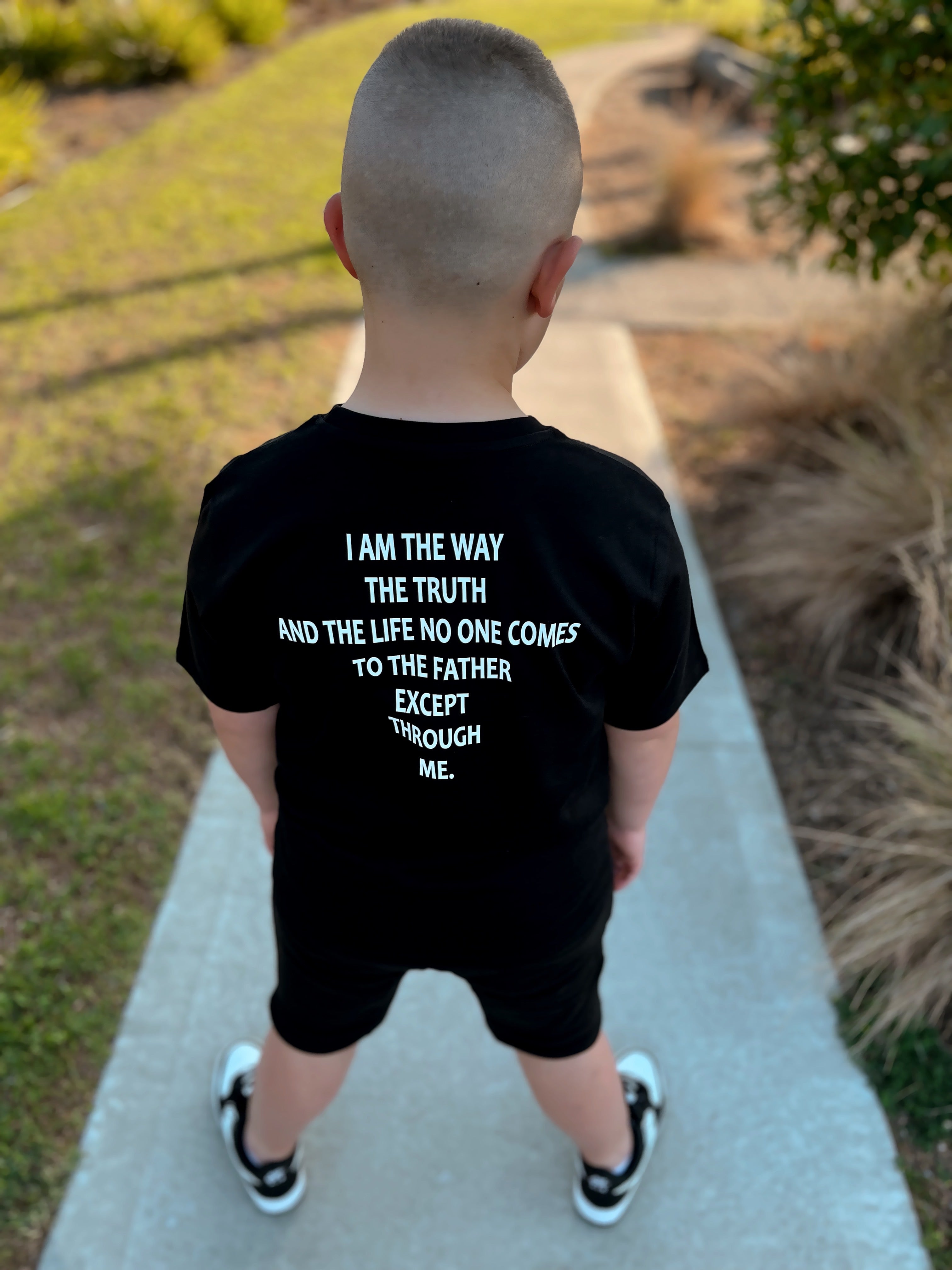 Introducing our I AM THE WAY KIDS T-SHIRT. This powerful Bible verse, John 14:6,