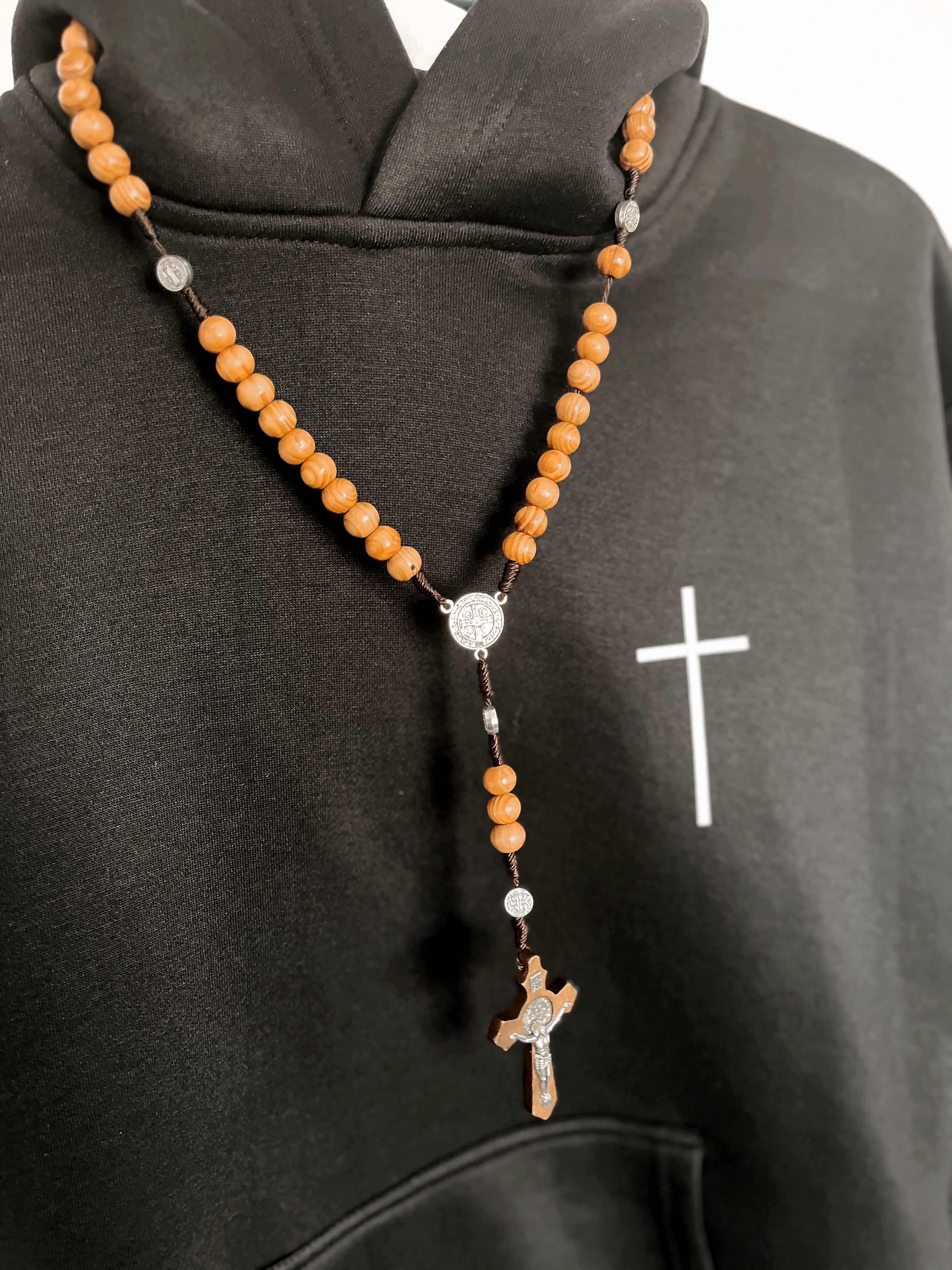 Rosary Cross Pendant Wooden Rosaries
