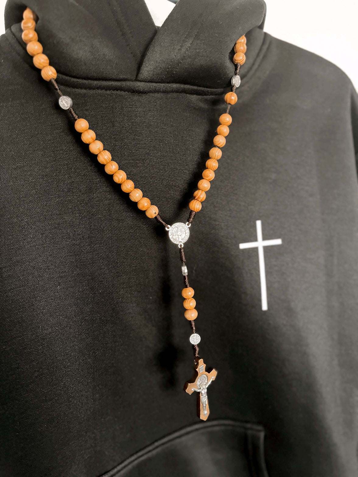 Rosary Cross Pendant Wooden Rosaries