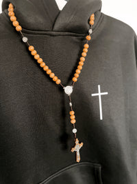Rosary Cross Pendant Wooden Rosaries