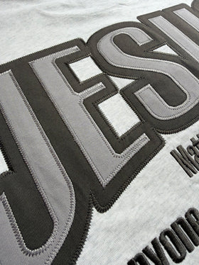JESUS DENY YOURSELF CLOUD GREY OVERSIZED SHIRT