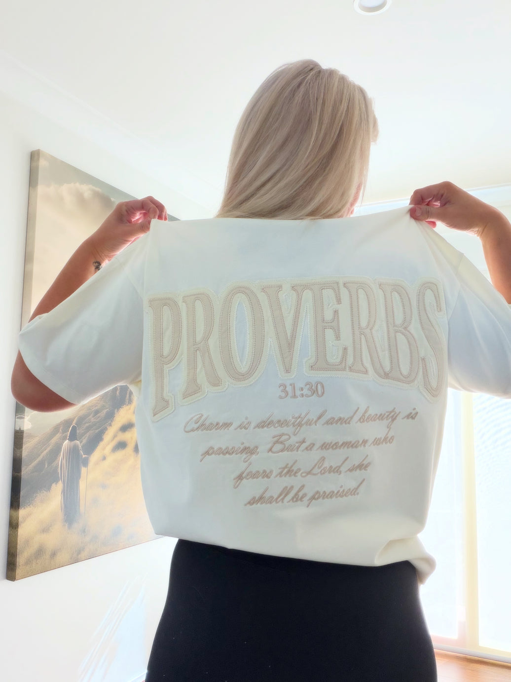 PROVERBS 31:30 OVERSIZED SHIRT