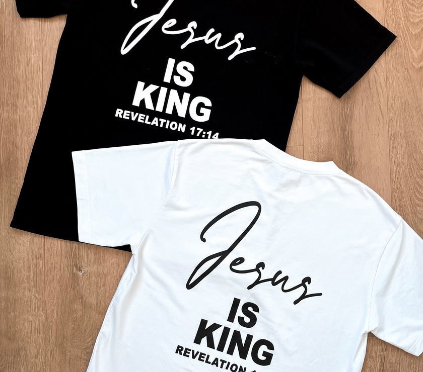 JESUS IS KING ADULT T-SHIRTS