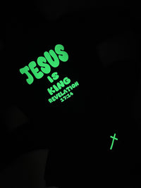 GLOW-IN-THE-DARK JESUS IS KING KIDS JUMPER