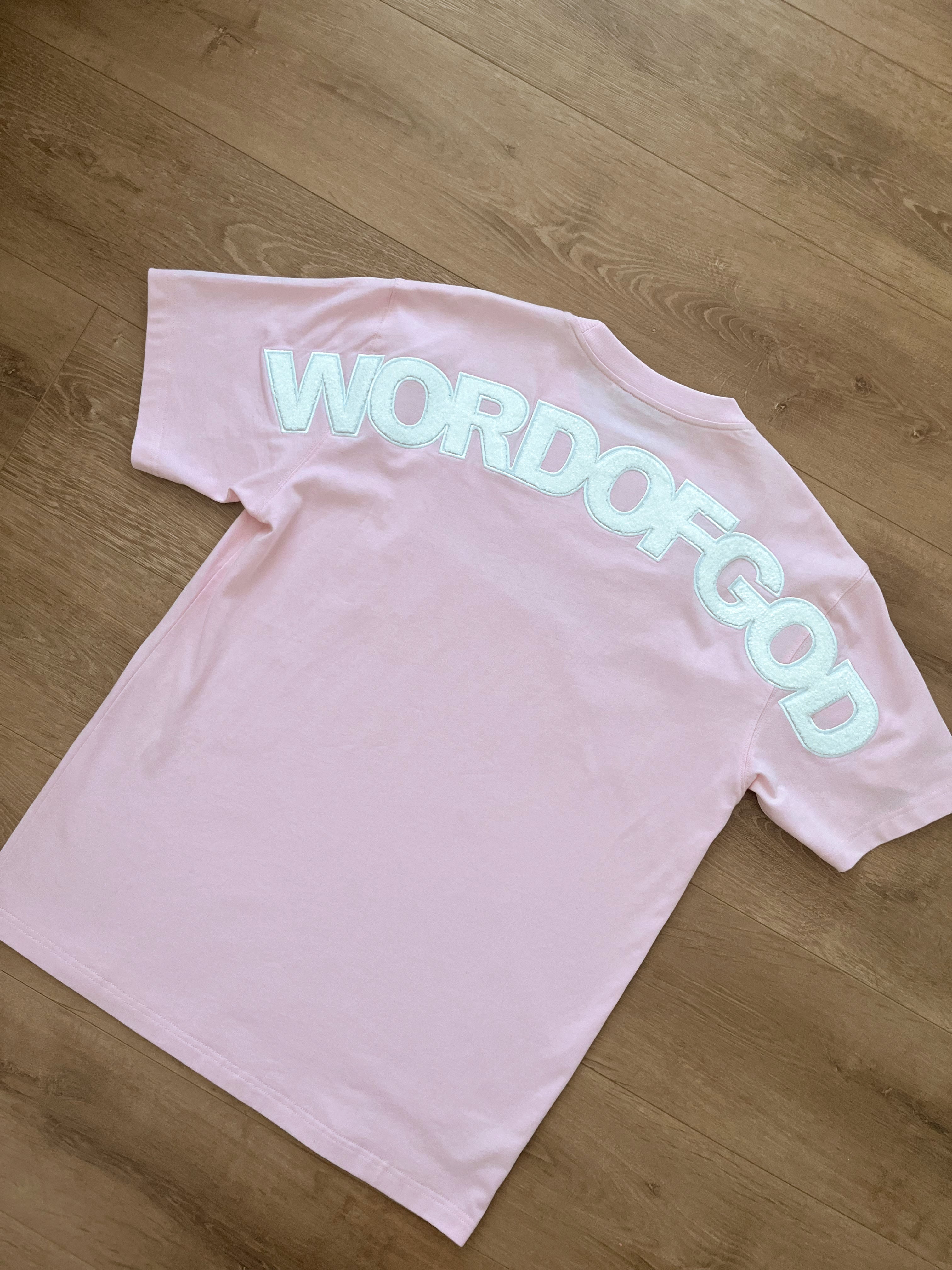PINK WORDOFGOD KIDS SHIRT