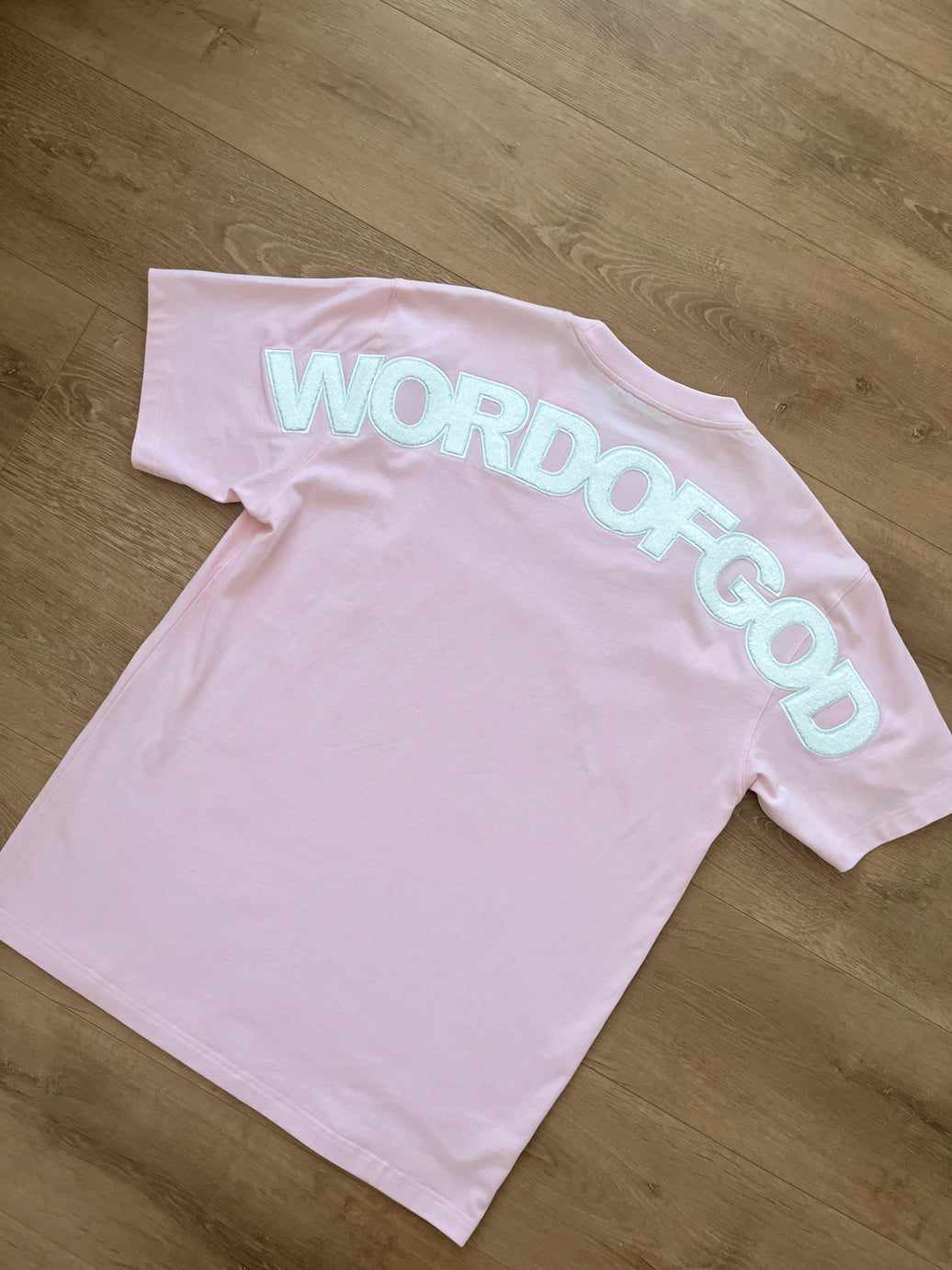 PINK WORDOFGOD KIDS SHIRT