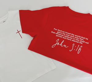 JOHN 3:16 ADULT T-SHIRT