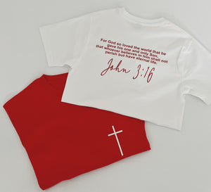 JOHN 3:16 ADULT T-SHIRT