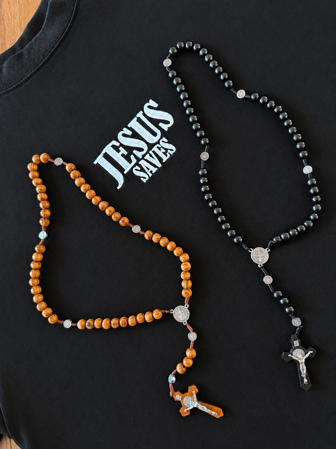 Rosary Cross Pendant Wooden Rosaries