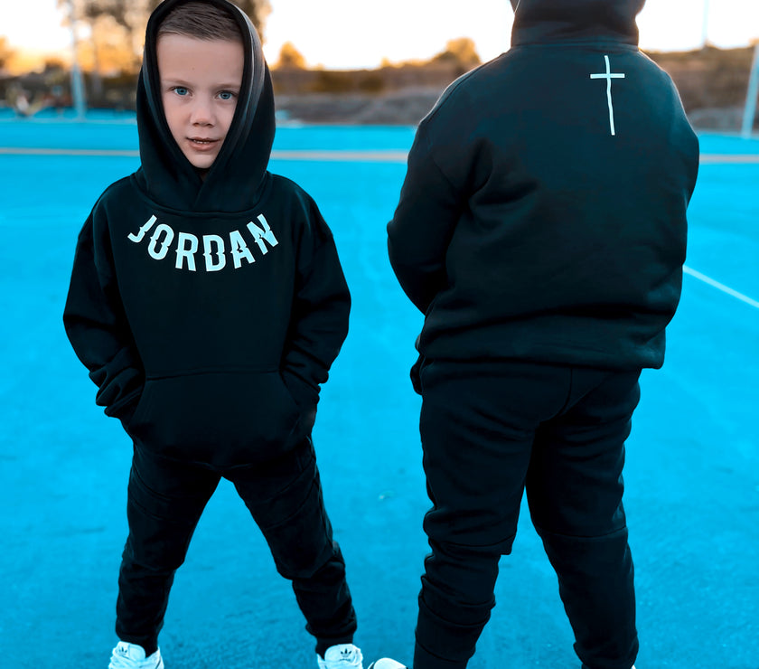 KIDS CUSTOM CURVED NAME JUMPERS