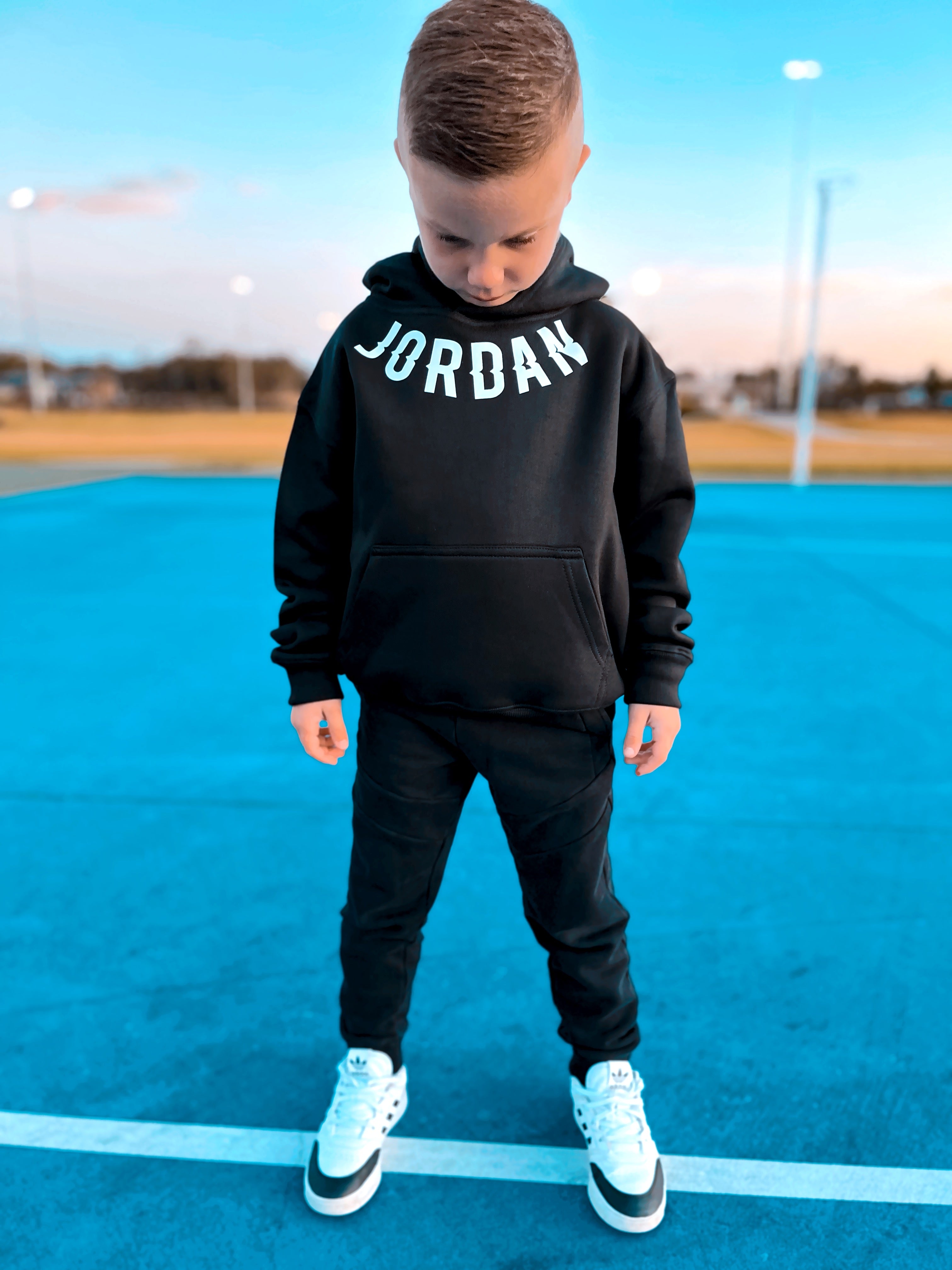 KIDS CUSTOM CURVED NAME JUMPERS