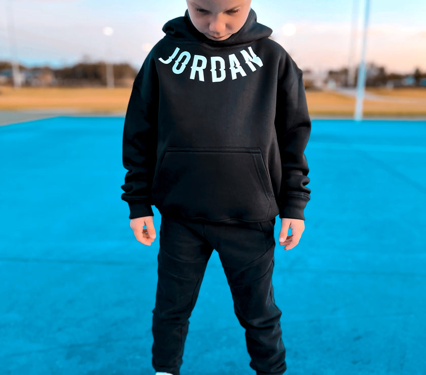 KIDS CUSTOM CURVED NAME JUMPERS