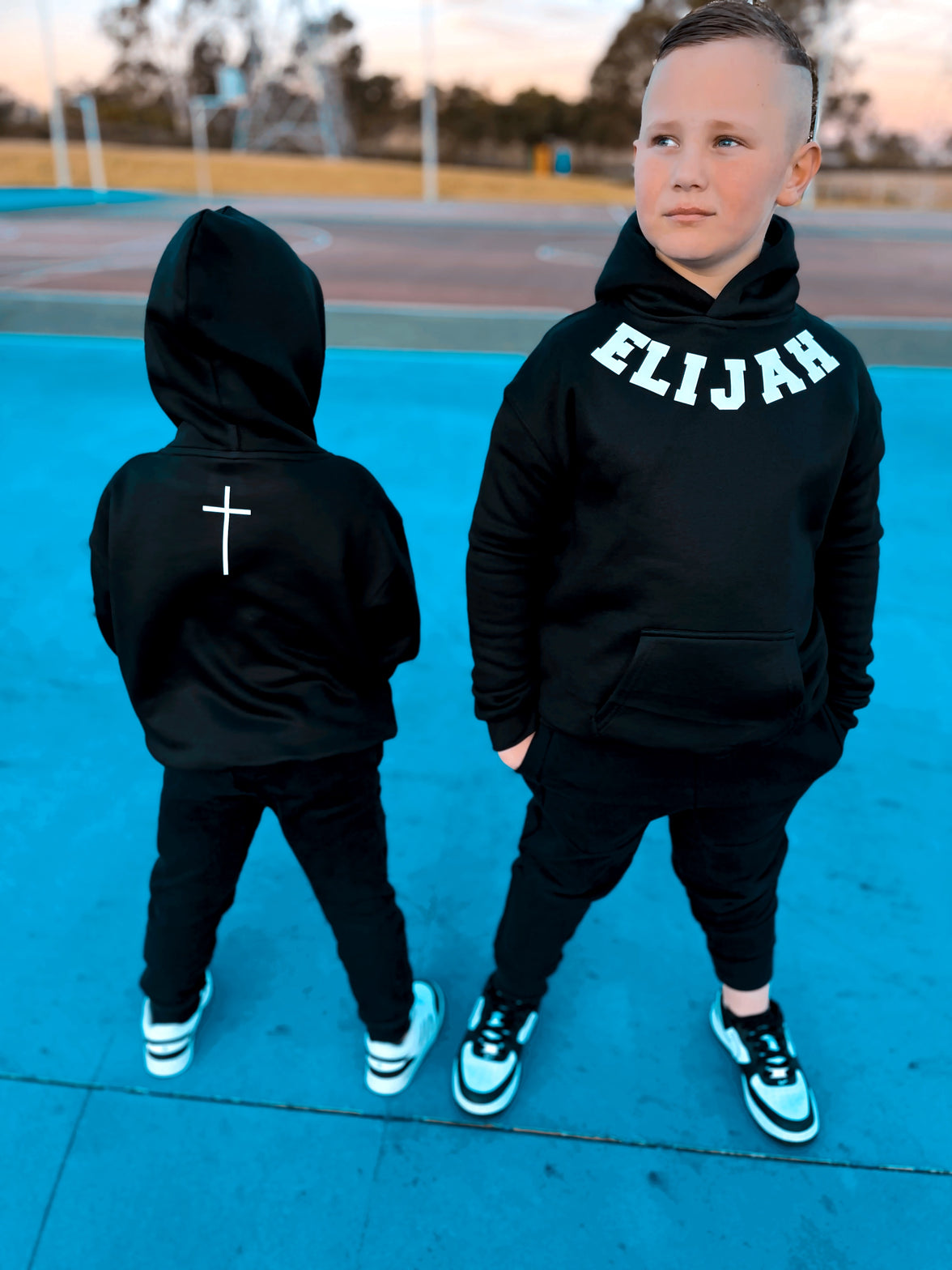 KIDS CUSTOM CURVED NAME JUMPERS