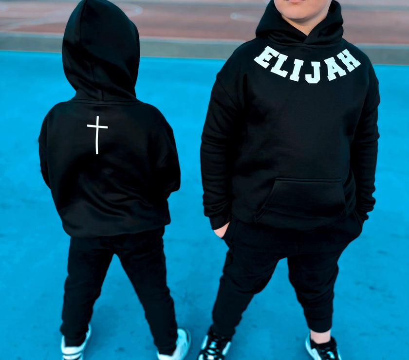 KIDS CUSTOM CURVED NAME JUMPERS