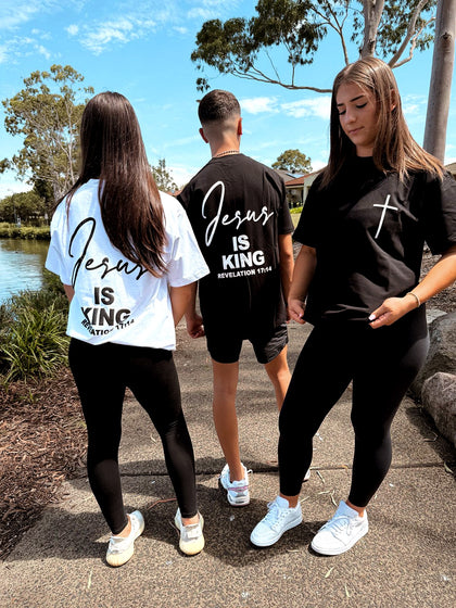 JESUS IS KING ADULT T-SHIRTS
