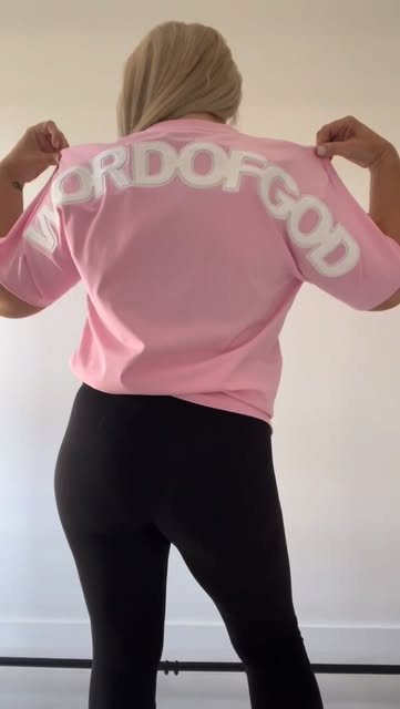 WORDOFGOD pink tee