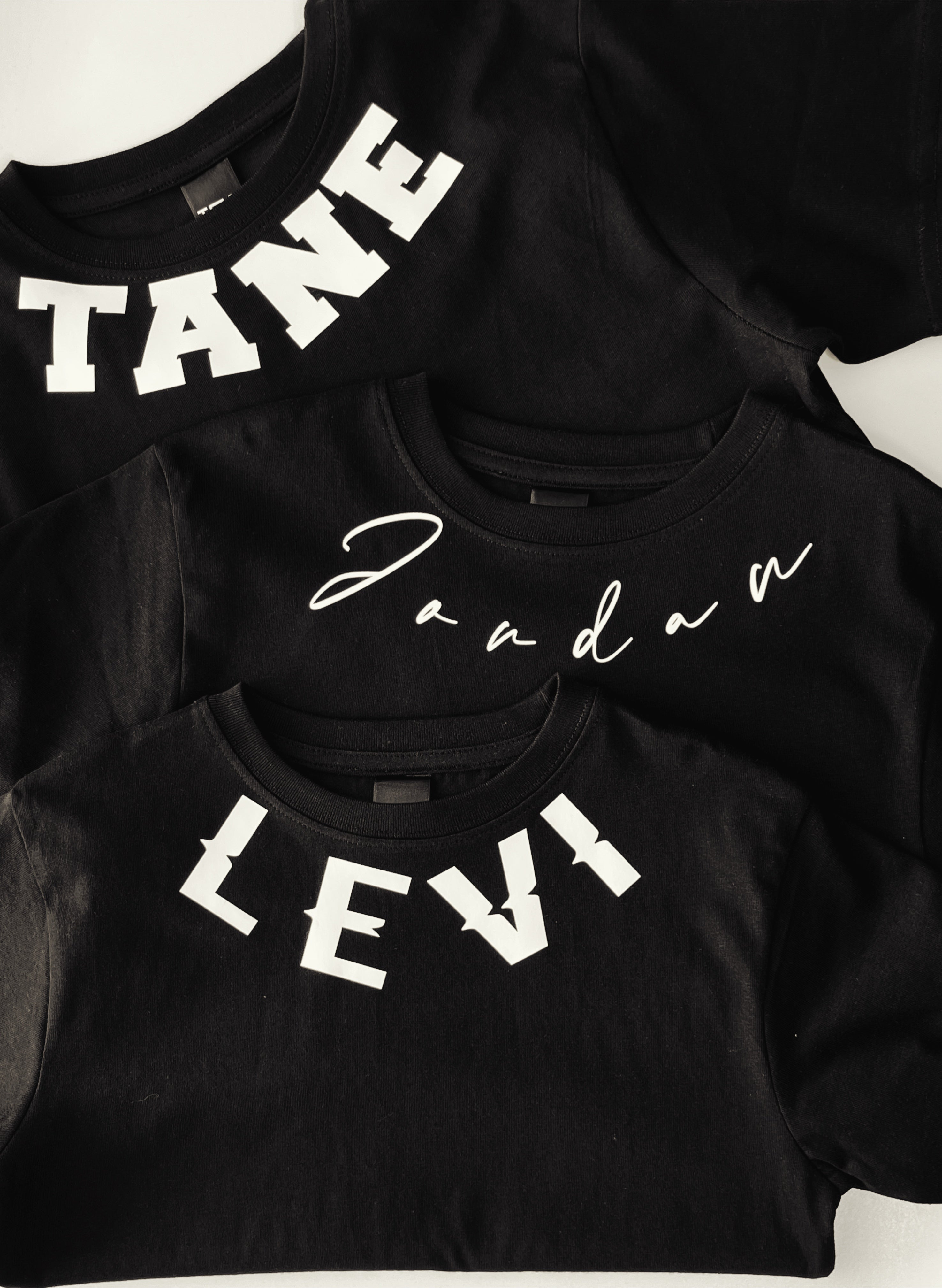 CUSTOM CURVED NAME TSHIRT