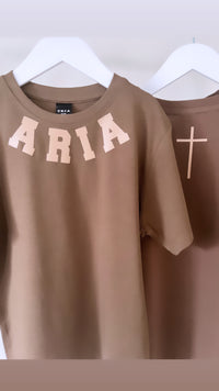 CUSTOM CURVED NAME TSHIRT